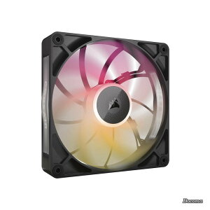 �y���������ziCUE LINK RX140 MAX RGB �g���L�b�g 140mm PWM PC�P�[�X�t�@�� 30mm�� �V���O���p�b�N �u���b�N CO-9051035-WW