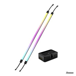 �y���������ziCUE LINK LS430 Aurora RGB���C�g�X�g���b�v 430mm �L�b�g �X�g���b�v×2 �A�_�v�^�[�t�� iCUE LINK�V�X�e���n�u�ʔ� CL-9011136-WW