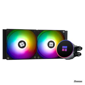 �y���������zFrozen Magic 240 Black ARGB V2�t��CPU�N�[���[�A240mm��p��T�C�Y�A�_�u��120mm PWM ARGB�t�@���AAMD/AM4/AM5 Intel LGA1150/1151/1200/2011/1700/1851�p�A�f�X�N�g�b�vCPU����N�[���[