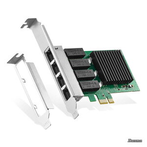 �y���������z4�|�[�g �M�K�r�b�g PCIe �l�b�g���[�N�A�_�v�^�[ RT8111H �R���g���[���[ 1000/100Mbps Binardat Ethernet LAN NIC�J�[�h Windows/Linux/Mac�p