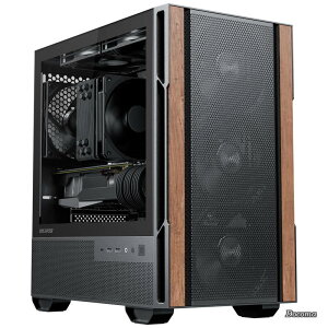 �y���������zCypress 3 Wood Micro-ATX�Ή��~�h���^���[�P�[�X �u���b�N