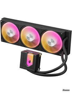 �y���������z�ȈՐ���CPU�N�[���[ 360mm���W�G�[�^�[ ����V�X�e�� cpu cooler aio �ȈՐ��� 120mmPWM�t�@�� ARGB��p�t�@�� TDP 300W �É� ARGB LED�w�b�h���� LGA1851/1700/AM5/AM4�Ή��yE360KC�z