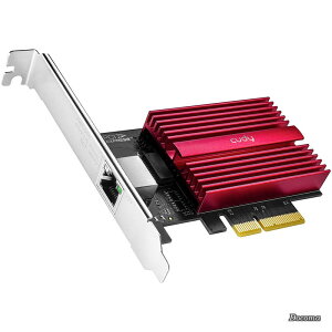 �y���������z10GB PCIe �l�b�g���[�N�J�[�h 10G Base-T PCIe �A�_�v�^ �t���[�R���g���[�� 10�M�K�r�b�g�C�[�T�l�b�g�A�_�v�^�[ Windows 11/10 WindowsServer 2022 Linux�Ή� �l�b�g���[�N�P�[�u���t��