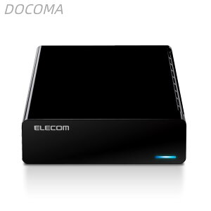 �y���������z�O�t���n�[�h�f�B�X�N HDD 2TB �e���r�^�� PC �t�@�����X�݌v �É� �c�u��/���u�� �u���b�N ELD-STV020UBK