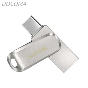 �y���������z�T���f�B�X�N ���K�i �z���[�J�[5�N�ۏ� USB������ 128GB USB Type-C & USB Type-A iPhone15����m�F�ς� ��]���[���R�l�N�^�[ SanDisk Ultra Dual Drive Luxe �Ǐo�ő�400MB/�b SDDDC4-128G-J35
