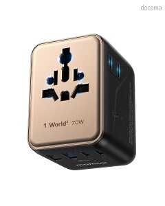 �y���������z�C�O �ϊ��v���O PD 70W GaN �}���[�d 7�䓯���[�d 3*USB-C PD & 2*USB-A QC &2*AC�R���Z���g 2��AC������ C/BF/O/A�^�C�v �}���`�ϊ��v���O �S���E�Ή� ���[���b�p/�C�M���X/�A�����J/�I�[�X�g