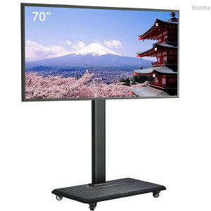 �y���������z�Ǌ� �e���r�� 32~70�C���`�Ή� �ω׏d45kg �ړ��� �L���X�^�[�t���e���r�� tv�X�^���h �n�C�^�C�v ���������\ tv stand ���b�N���E��]30° VESA�ő� 600mm x 400mm �Ɨp ��Зp �ؖڒ�