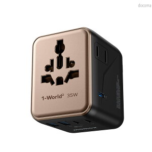 �y���������z�C�O �ϊ��v���O PD 35W GaN �}���[�d 7�䓯���[�d 3*USB-C PD & 2*USB-A QC &2*AC�R���Z���g 2��AC������ C/BF/O/A�^�C�v �}���`�ϊ��v���O �S���E�Ή� ���[���b�p/�C�M���X/�A�����J/�I�[�X�g