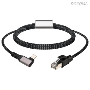 �y���������zL���^ �M�K�r�b�g USB C to �L��LAN �A�_�v�^�[�P�[�u�� 1000M�M���`�� Type-C to RJ45 �C�[�T�l�b�g�ϊ��P�[�u�� ���ڐڑ��x���Ȃ�Thunderbolt 3/4�AiPhone15/16�A MacBook Air/Pro�AiPad�APS5�AChromeboo