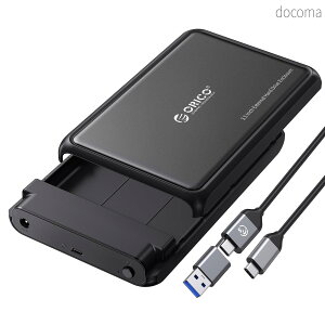�y���������zHDD �P�[�X 3.5�C���` SATA - USB C 3.5 �C���` 2.5 �C���` Seagate Samsung WD Crucial SanDisk HDD SSD �p ABS+���^���V�F�� HDD �P�[�X �ő�20TB �d���A�_�v�^�[�t�� UASP�Ή� �g�����Ή� 2-in-1 USBC-USB C/A 