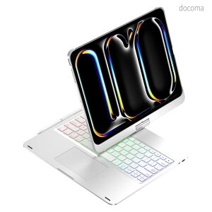 �y���������z2025/2024 iPad Pro 11�C���` M5/M4 �L�[�{�[�h�P�[�X �^�b�`�p�b�h �o�b�N���C�g�t�� �܂肽���� �L�[�{�[�h �J�o�[ ��̌^ �g���b�N�p�b�h�t�� �V���o�[