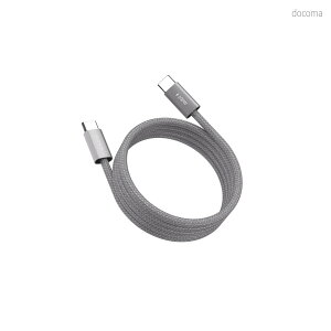 �y���������zelements iLinio C100 USB-C to USB-C 100W Silver �}�O�l�b�g���[�d�P�[�u�� 2�{�Z�b�g