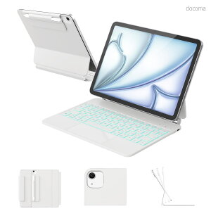 �y���������z�X�}�[�g�g���b�N�p�b�h�t�� 11�F�o�b�N���C�g�L�[�{�[�h Magic Keyboard�݊� iPad Air 11�C���`(M4/M3/M2 2026/2025/2024)/Pro 11�C���`(��1/2/3/4����)�Ή� �y���V���z���_�[�A�z���C�g