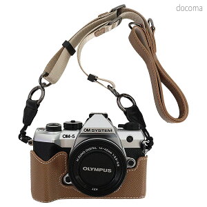 �y���������z�J�����P�[�X OM-5 Mark II �p �J�����P�[�X ���߉\�ȃV�����_�[�X�g���b�v Olympus om5 mk2 PU���U�[�J�o�[ ������� �ی� �҂�����t�B�b�g �O�r�Ή� om5 Mark ii �A�N�Z�T���[ �u���E