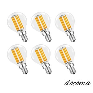 �y���������zLEE LED�d�� G45 E14���� 6W 60W�`���� �d���F����2700K �L�z���^�C�v 360�x���� �N���ALED �N���V�b�N ���g�� �V�����f���A�p 6��