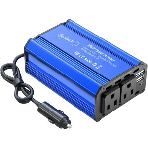 �C���o�[�^�[300W�V�K�[�\�P�b�g�R���Z���g�}���[�d�Ή��J�[�C���o�[�^�[DC12V��AC100V�ɕϊ��ԍڏ[�d��USB-A�|�[�g*2AC100V�d��2���R���o�[�^�[�ԃC���o�[�^�[�J�[�R���o�[�^�[