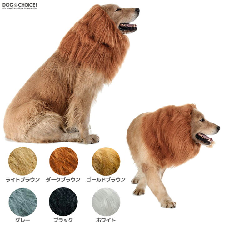 楽天市場 犬服 ドッグウェア 送料無料 帽子 秋冬モデル 大型犬向け ライオンに大変身 目立ちまくりなライオンたてがみ 犬 タテガミ ワンちゃんネコちゃんに ペット用 犬用猫用 被り物 ウィッグ ゴールデンレトリーバー ラブラドール ハロウィン 帽子 被り物