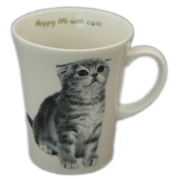 ご自分用でも、ねこちゃんの大好きな方へのプレゼントでも。 にゃんコレ マグカップ 【Ｎ３】スコティッシュフォールド猫雑貨 犬グッズ
