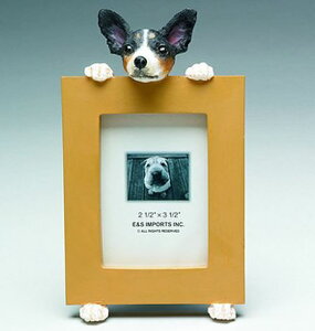 フィギュアフォトフレーム【ラット・テリア】輸入雑貨 犬雑貨 犬グッズ