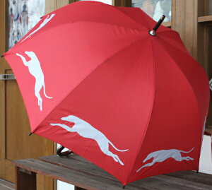 在庫限り 【婦人傘】【長傘】 ウォーキング・スティック・アンブレラ【グレーハウンド】犬雑貨 犬グッズ 輸入雑貨 犬柄