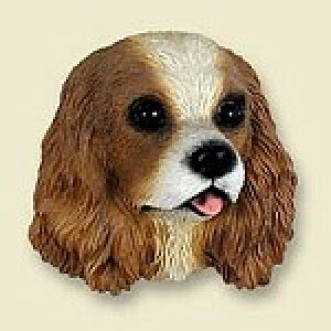 在庫限り コミカル・ドッグフィギュア ヘッド 【キャバリア】輸入雑貨 犬雑貨 犬グッズ ボトル人形・アート材料