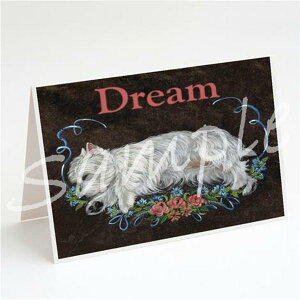 在庫限り グリーティングカード【ウエスト・ハイランド・ホワイト・テリア/ウエスティ Dream】輸入雑貨 犬雑貨 犬グッズ