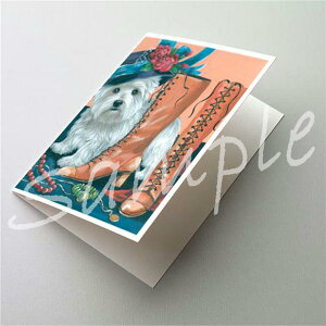 �݌Ɍ���@�O���[�e�B���O�J�[�h�y�E�G�X�g�E�n�C�����h�E�z���C�g�E�e���A/�E�G�X�e�B Westie in Mom's Closet�z�A���G�݁@���G�݁@���O�b�Y