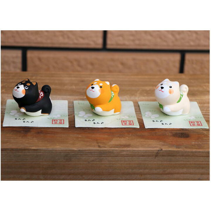 楽天市場 るんるん 豆柴 白柴 黒柴 柴犬 シバ 置物 オブジェ 犬雑貨 犬グッズ 犬雑貨専門店 銀屋