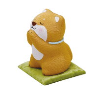 ちりめんオブジェ　お祈り柴犬【犬雑貨・犬グッズ・柴犬・仏具・ペットメモリアル】