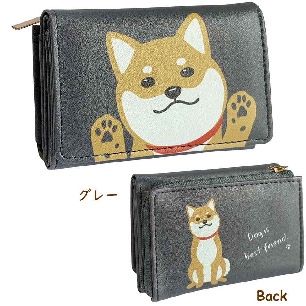 楽天市場】ミニ財布（三つ折り） 柴犬【犬雑貨・犬グッズ・柴犬】 : 犬