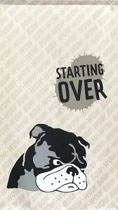 暖簾【のれん】 Bulldog STARTING OVER【犬雑貨・犬グッズ・ブルドッグ】
