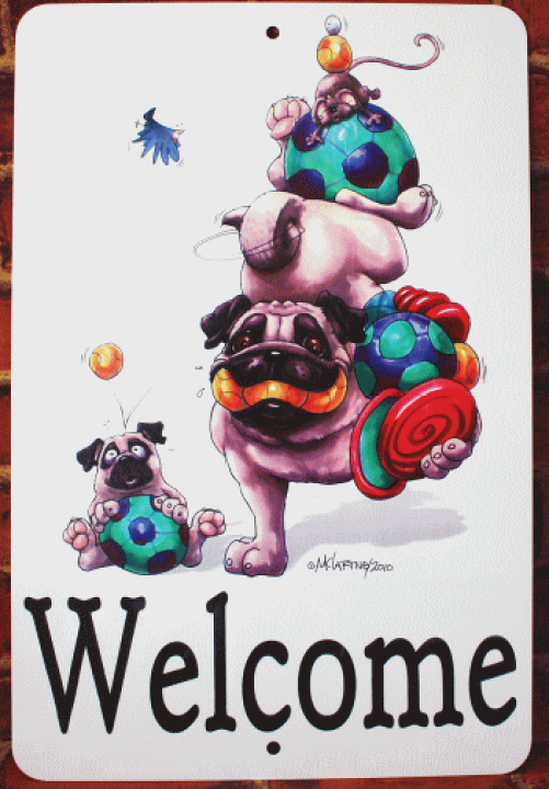 パグちゃん welcomeボード 楽天市場】【在庫限り】ウェルカムプレート【パグ】輸入雑貨 犬雑貨 犬