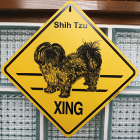 【在庫限り】Xingボード【シーズー　パピーカット】犬雑貨　犬グッズ　輸入雑貨　ウェルカムボード
