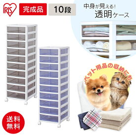 ペット服 犬 猫 服 猫砂 ペットシーツ ペット用品 収納 ペット用品 ドッグフード キャットフード 猫砂 ペットシーツ 収納 アイリスオーヤマ スーパークリアチェスト SCE-1000 棚