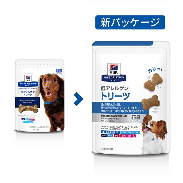 楽天市場 犬用 療法食 ヒルズ 低アレルゲントリーツ 180g 療法食 ドッグフード皮膚症状 消化器症状 皮膚炎 食物アレルギー オールスキンバリア ダームディフェンス Z D D D I D 腸内バイオーム プリスクリプション サイエンスダイエット Pet館 ペット館