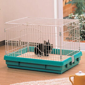 【激アツ価格！】うさぎ ケージ すのこ ウサギ ラビット UK-650 小動物 ゲージ ハウス おうち 天面フルオープン 木製スノコ 付き アイリスオーヤマ[DP]