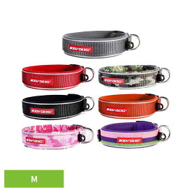 EZYDOG ネオカラー M 首輪 中型犬 やさしい 毛 丈夫 簡単 楽 フレブル バックル 水 レッド ブラック グリーンカモ ピンクカモ バブルガム グレイ イージードッグ