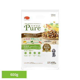 【SALE★10％OFF】ドッグフード コンボ ピュア ドッグ 低脂肪 ドライフード 成犬用 シニア 対応 総合栄養食 600g (300g×2袋) 小分け ペット栄養管理士監修 着色料 香料 保存料 無添加 ペットフード 犬 ご飯 鶏肉 野菜 日本ペットフード *[2609SE]