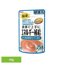 健康缶パウチ エネルギー補給 かつおペースト 40g 3000975猫 キャットフード ウェットフード ウェットタイプ 缶 a−iペプチド 心の健康 アイシア株式会社