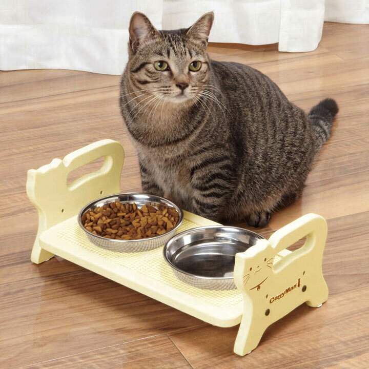 楽天市場】【猫 食器】キャティーマン ウッディーダイニング キャット【猫 木製】 【TC】 : Pet館〜ペット館〜