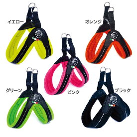 ハーネス 犬用 LTP113 Fibbia SOFT MESH サイズ1 サイズ1.5 サイズ2 サイズ3 サイズ3.5 LTP113首輪 胴輪 散歩 犬 いぬ イヌ DOG dog トレ・ポンティ TRE PONTI イエロー オレンジ ブラック 【TC】【B】