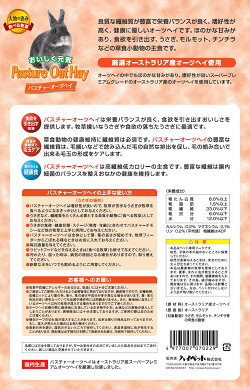 楽天市場 パスチャーオーツヘイ 400g パスチャー うさぎフード 牧草 小動物 D Pet館 ペット館