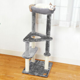 Add.Mate アドメイト 猫用おもちゃ ねこまど ヴィラフォートキャットポール ゆったりベッド 送料無料 キャットタワー 3段 ベッド 猫 ネコ [2606SE]