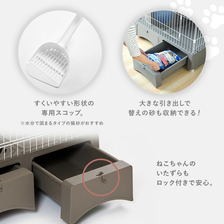 楽天市場】猫 ケージ スターターセット 5点セット 猫 キャットケージ 2 