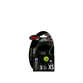 [ 正規品 送料無料 ] フレキシリード ブラックデザイン コード 3m XS [ ライトハウス ピンク ブラック 犬 伸縮リード 小型犬 おしゃれ 丈夫 安心 ]
