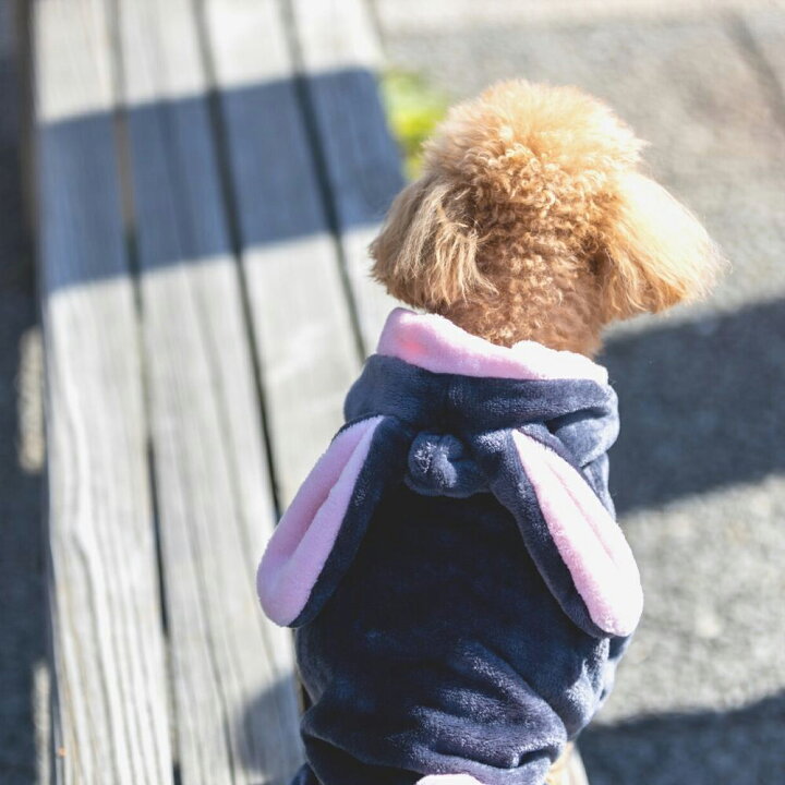 楽天市場 送料無料 犬 服 犬服 うさぎ暖かカバーオール ドッグウエア つなぎ カバーオール うさぎ 兎 秋冬 フード付き 防寒 お正月 新年 年賀状 初詣 傷なめ防止 抜け毛対策 Sns インスタ映え 着ぐるみ コスチューム ハロウィン コスプレ 犬服の専門店 Pet Find