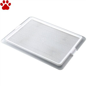 【130】 ボンビ ペットレークリアメッシュ Mサイズ犬用 トイレトレー ワイドサイズ 超薄型 オシャレ かっこいい かわいい シンプル ホワイト 白 透明 M ペットレー クリ