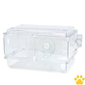 【0】 GEX　Harmony　小動物用飼育ケージ　グラスハーモニー　450N給水器・回し車付き　小動物　ハムスター　オシャレ　かわいい　シンプル　クリア　透明　450　N　ケージ　ハーモニーボトル　ハーモニーホイール　ハーモニー　450Plus　ハビんぐ　ジェックス