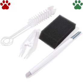 【7】 GEX　ピュアクリスタル　お手入れセット掃除　ブラシ　スポンジ　ピンセット　犬用　猫用　ジェックス