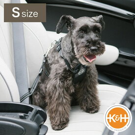 K&H トラベル セイフティ ハーネス Sサイズ [安全 腹部保護 リード シートベルト 車内 黒 ドライブ 犬 ペット TRAVEL SAFETY HARNESS SMALL]